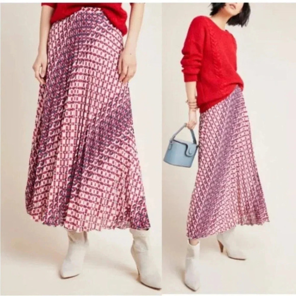 Anthropologie Maeve Mildi printed midi skirt - Picture 2 of 12